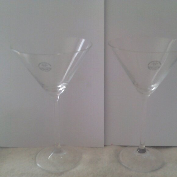 2 LENOX Martini Glasses Crystal Made American by Design BREAK RESISTANT New - Picture 6 of 8